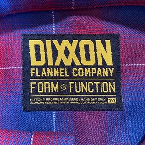 Dixxon Flannel Co Red White Blue Long Sleeve Flannel Sz 3XL w/ Buttons